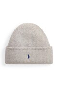 Polo Ralph Lauren czapka beanie damska z wełny merino szara 455954355