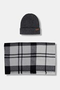 Шапка і шарф Barbour колір бірюзовий LGS0094