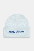 Helly Hansen beanie SOFT RIB BEANIE beige color thick knit 67531