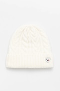 Rossignol căciulă culoarea alb, din tricot gros, RLLWH11U