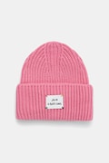 Rossignol czapka z domieszką wełny kolor różowy z grubej dzianiny RLMWH16U