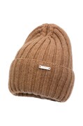 Jamiks czapka wełniana dziecięca MADI kolor brązowy wełniana JZH032