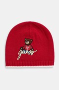 Дитяча шапка Guess колір червоний з тонкого трикотажу H4BZ09 Z2QP0