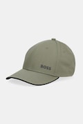Bavlnená šiltovka BOSS Green Cap-Bold čierna farba, s potlačou, 50519219