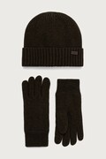 Barbour komplet damski z wełny zielony MGS0091