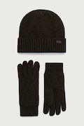 Barbour komplet damski z wełny zielony MGS0091