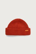 Barbour czapka męska bawełniana Mosely Beanie pomarańczowa MHA0879
