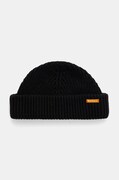 Barbour czapka męska bawełniana Mosely Beanie czarna MHA0879
