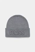 Вълнена шапка BOSS Orange в черно от вълна 50522449