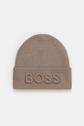 BOSS Orange czapka wełniana kolor zielony wełniana 50522449