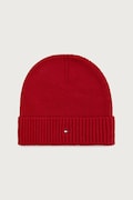 Tommy Hilfiger beanie kapa za muškarce s dodatkom kašmira crvena AM0AM12796