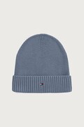 Tommy Hilfiger czapka beanie męska z dodatkiem kaszmiru niebieska AM0AM12796