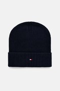 Шапка з домішкою кашеміру Tommy Hilfiger колір синій  AM0AM12796