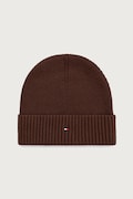 Tommy Hilfiger beanie kapa za muškarce s dodatkom kašmira smeđa AM0AM12796
