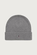 Tommy Hilfiger beanie kapa za muškarce s dodatkom kašmira siva AM0AM12796