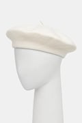 United Colors of Benetton beret wełniany kolor beżowy wełniany 6HPKD41HF