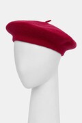 United Colors of Benetton beret wełniany kolor różowy wełniany 6HPKD41HF