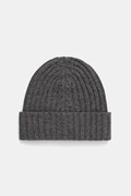 Шапка с вълна United Colors of Benetton в сиво от плътен трикотаж от вълна 1244DA011