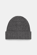 Шапка с вълна United Colors of Benetton в сиво от плътен трикотаж от вълна 1244DA011
