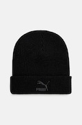 Шапка Puma Classics Mid Fit Beanie в черно от плътен трикотаж 025677