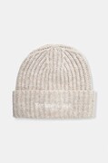Σκουφί από μείγμα μαλλιού The North Face Fohair Cabin Beanie χρώμα: μπεζ, NF0A887TQLI1