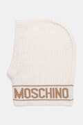 Moschino kaptur damski z dodatkiem wełny beżowy M3136 65414