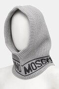 Moschino kapucňa dámska s prímesou vlny sivá M3136 65414