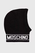 Вълнена балаклава Moschino в черно M3136 65414