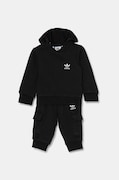 Dětská tepláková souprava adidas Originals HOODIE SET černá barva, IW1007