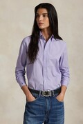 Polo Ralph Lauren koszula damska bawełniana z elastanem fioletowa gładka 211941509