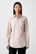 Polo Ralph Lauren srajca ženska bombažna z elastanom rjava enobarvna 211941509