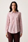 United Colors of Benetton srajca ženska bombažna roza cvetlični vzorec 5OA95Q8U4