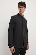 Бавовняна сорочка Calvin Klein чоловіча колір чорний regular комір button-down K10K113311