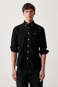 Tommy Hilfiger koszula męska bawełniana czarna gładka MW0MW35774