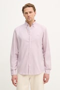 BOSS Orange koszula bawełniana męska kolor różowy regular z kołnierzykiem button-down 50519707