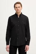BOSS Orange koszula bawełniana męska kolor czarny regular z kołnierzykiem button-down 50519707