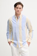 United Colors of Benetton риза мъжка памучна синя 5FGBUQ04C