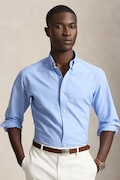 Polo Ralph Lauren koszula męska bawełniana niebieska gładka 710805564