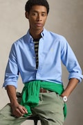 Bavlnená košeľa Polo Ralph Lauren zelená farba, regular, s golierom button-down, 710805564