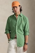 Bavlnená košeľa Polo Ralph Lauren zelená farba, regular, s golierom button-down, 710805564