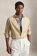 Polo Ralph Lauren koszula męska bawełniana beżowa gładka 710805564