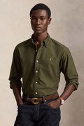 Polo Ralph Lauren koszula męska bawełniana zielona gładka 710805564