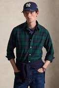 Polo Ralph Lauren πουκάμισο βαμβακερό ανδρικό σκούρο μπλε καρό 710922273