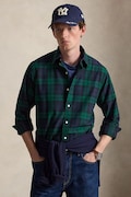 Polo Ralph Lauren πουκάμισο βαμβακερό ανδρικό σκούρο μπλε καρό 710922273
