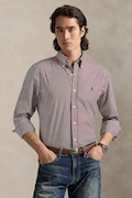 Polo Ralph Lauren koszula męska kolor bordowy regular z kołnierzykiem button-down 710929346