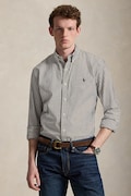Polo Ralph Lauren koszula męska bawełniana brązowa w prążki 710929346