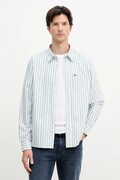 Lacoste koszula męska kolor zielony regular z kołnierzykiem klasycznym CH5623