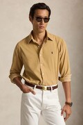 Polo Ralph Lauren koszula męska bawełniana 21W Corduroy beżowa gładka 710853123