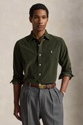 Polo Ralph Lauren koszula męska bawełniana 21W Corduroy zielona gładka 710853123