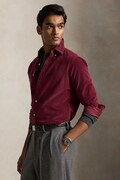 Polo Ralph Lauren koszula męska bawełniana 21W Corduroy bordowa gładka 710853123